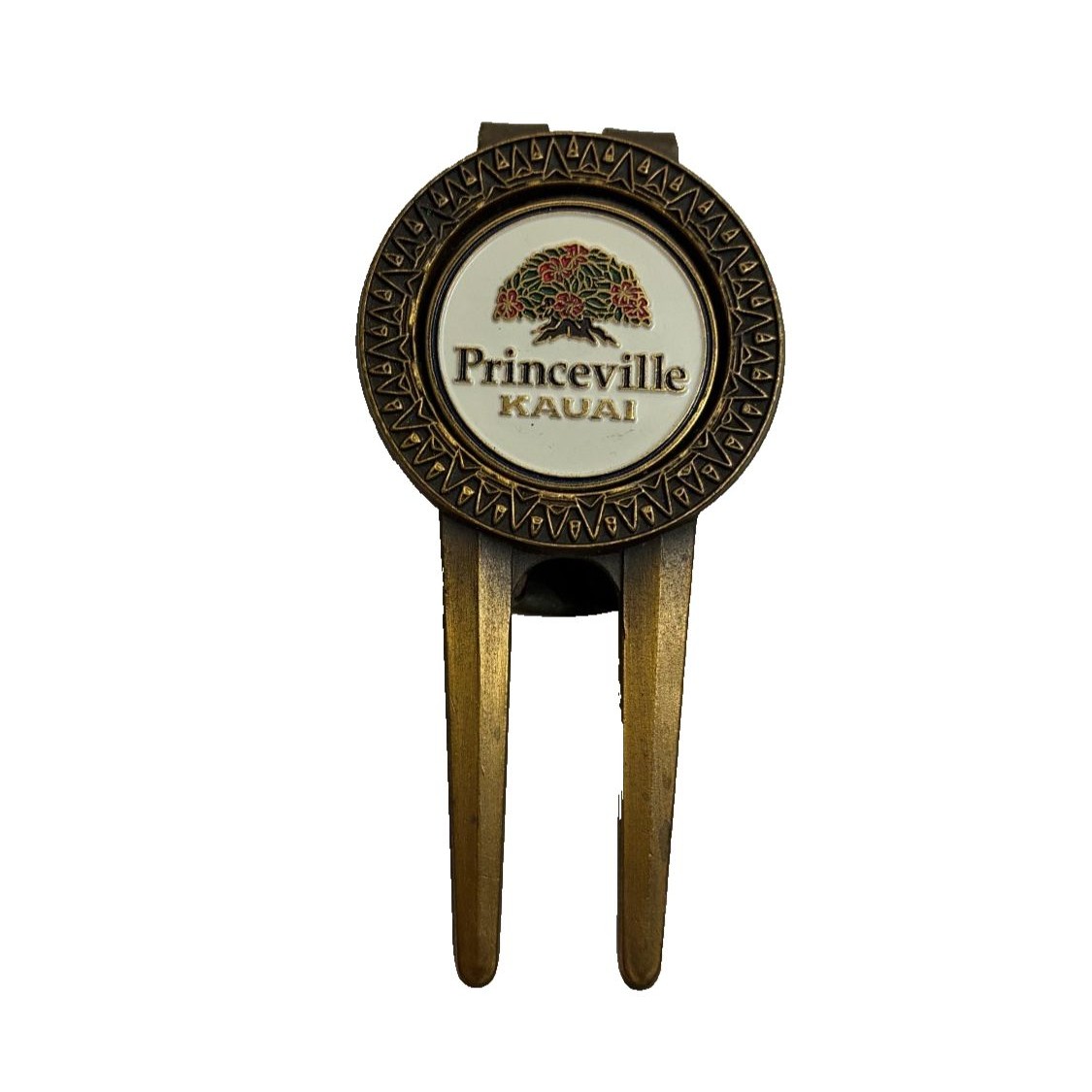 Vintage Princeville Makai Golf Club Kauai Hawaii Divot Tool And Coin Ball Marker